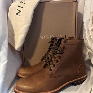 Nisolo Men's All-Weather Andres Boot In Tobacco - NEW WITH BOX! Size 10